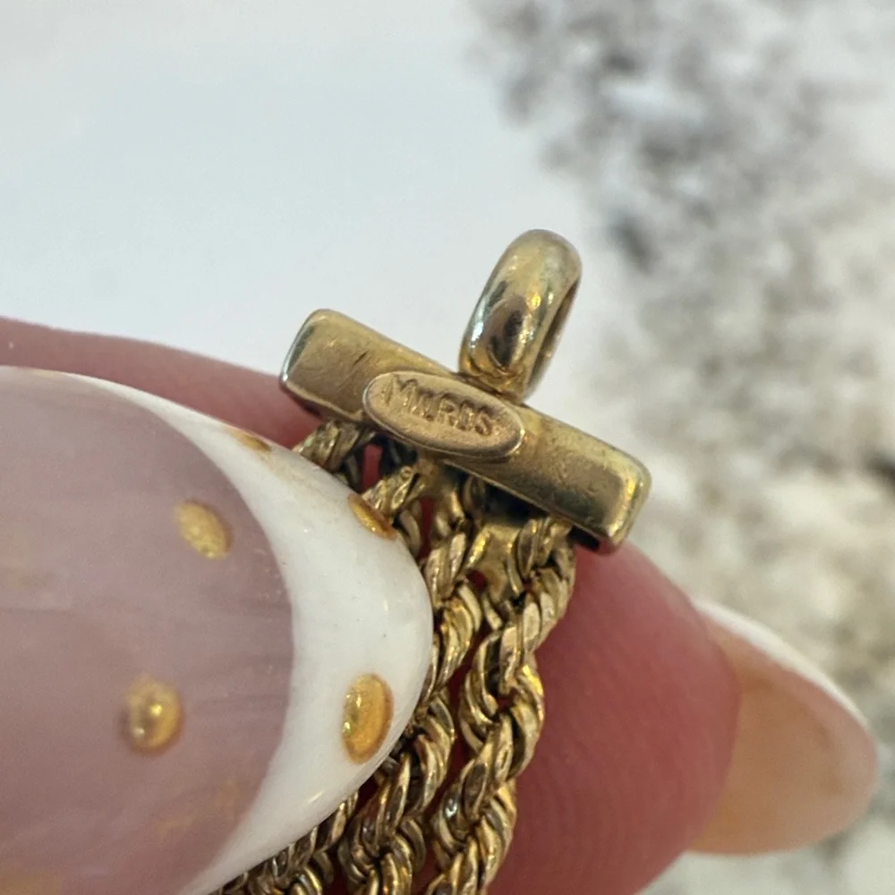 Timeless Italian 14kt solid gold triple rope bracelet - Picture 10 of 16